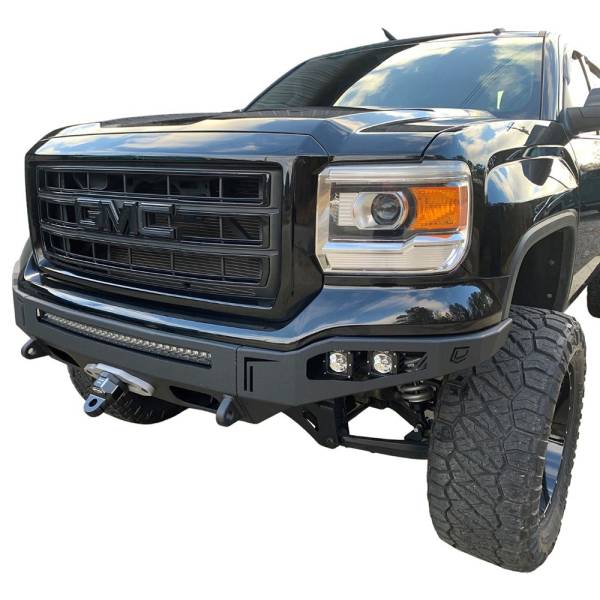 Chassis Unlimited - Chassis Unlimited CUB940432 Octane Winch Front Bumper with Sensor Holes for GMC Sierra 1500 2014-2015