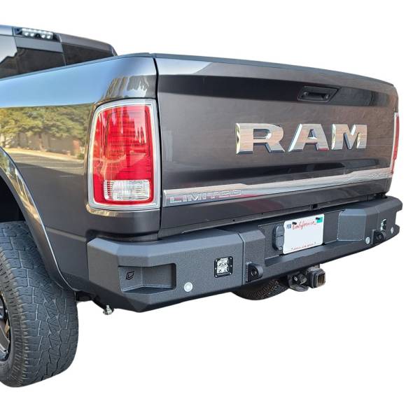 Chassis Unlimited - Chassis Unlimited CUB990012 Attitude Rear Bumper with Sensor Holes for Dodge Ram 2500/3500 2010-2018