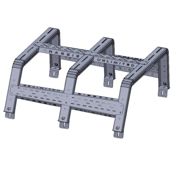 Chassis Unlimited - Chassis Unlimited CUB970005 18" Thorax Overland Universal Bed Rack System