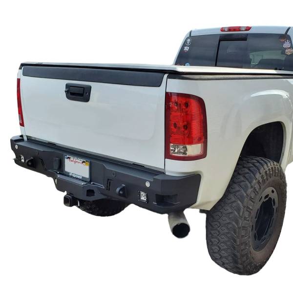 Chassis Unlimited - Chassis Unlimited CUB910541 Octane Rear Bumper without Sensor Holes for GMC Sierra 2500HD/3500 2011-2014