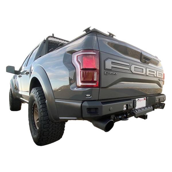 Chassis Unlimited - Chassis Unlimited CUB910512 Octane Rear Bumper with Sensor Holes for Ford Raptor 2017-2020
