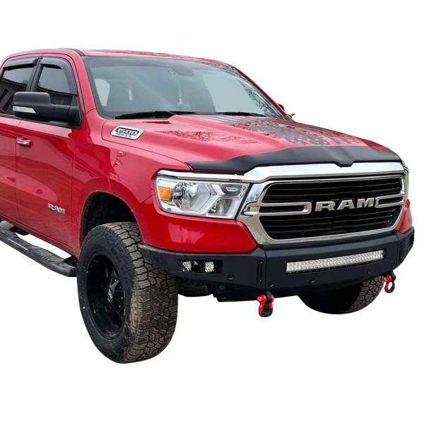 Chassis Unlimited - Chassis Unlimited CUB900102 Octane Front Bumper with Sensor Holes for Dodge Ram 1500 2019-2021