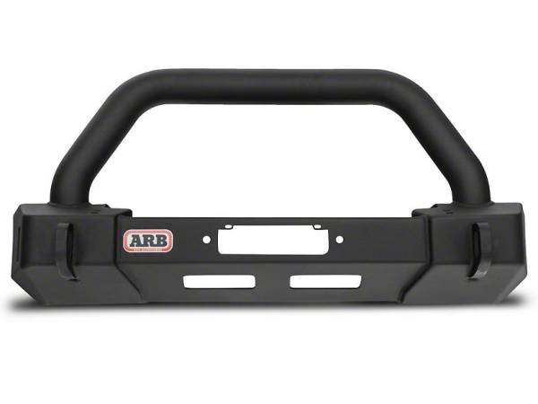 ARB 4x4 Accessories - ARB 3450430 Stubby Front Bar Winch Bumper for Jeep Wrangler JK 2007-2019