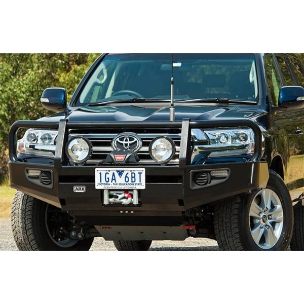 ARB 4x4 Accessories - ARB 3415210 Commercial Front Bumper with Bull Bar for Toyota Land Cruiser 200 Series 2015-2021