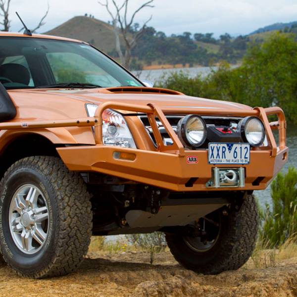 ARB 4x4 Accessories - ARB 3448340 Commercial Front Bumper with Bull Bar for Isuzu D-Max 2008-2012