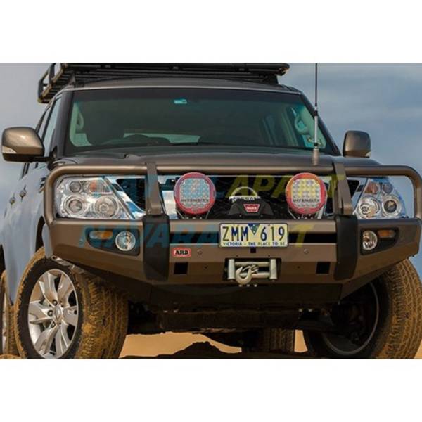 ARB 4x4 Accessories - ARB 3227010 Deluxe Front Bumper with Bull Bar for Nissan Patrol 2010-2021