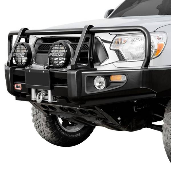 ARB 4x4 Accessories - ARB 3412470 Deluxe Front Bumper with Bull Bar for Toyota Land Cruiser 2007-2021