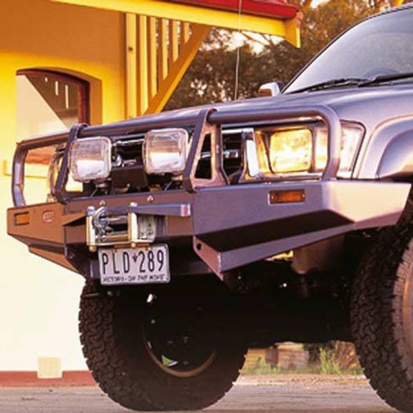 ARB 4x4 Accessories - ARB 3414020 Deluxe Front Bumper with Bull Bar for Toyota Hilux 1989-1997