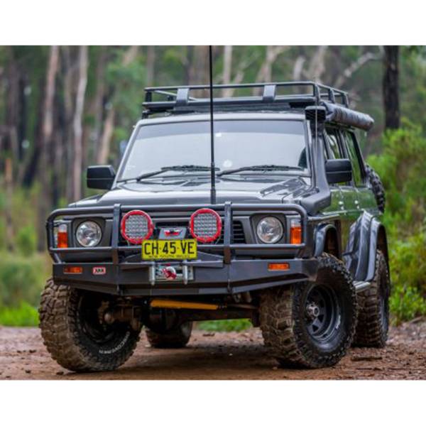 ARB 4x4 Accessories - ARB 3416110 Deluxe Front Bumper with Bull Bar for Nissan Patrol 1989-1997