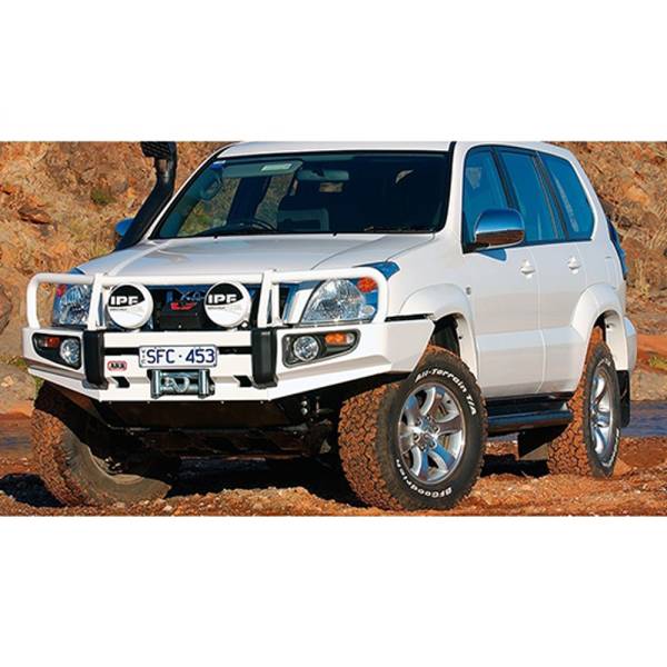 ARB 4x4 Accessories - ARB 3421400 Deluxe Front Bumper with Bull Bar for Toyota Land Cruiser Prado 2003-2009