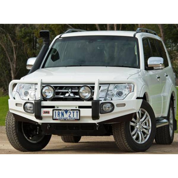 ARB 4x4 Accessories - ARB 3434190 Deluxe Front Bumper with Bull Bar for Mitsubishi Pajero 2014-2021