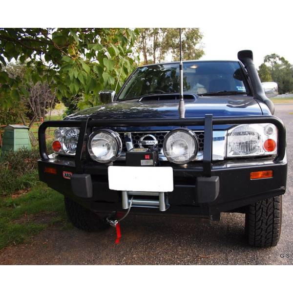 ARB 4x4 Accessories - ARB 3438100 Deluxe Front Bumper with Bull Bar for Nissan Frontier 2002-2005
