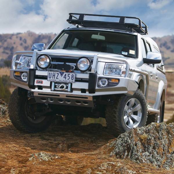 ARB 4x4 Accessories - ARB 3440200 Deluxe Front Bumper with Bumper with Winch Bar for Ford Ranger 2006-2009