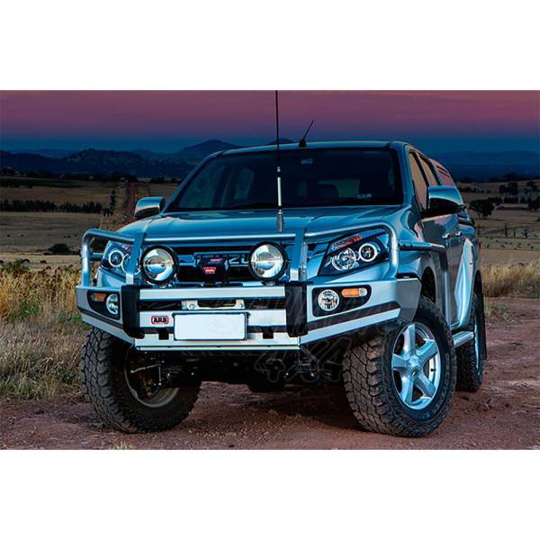 ARB 4x4 Accessories - ARB 3448480 Deluxe Front Bumper with Bull Bar for Isuzu D-Max 2012-2016