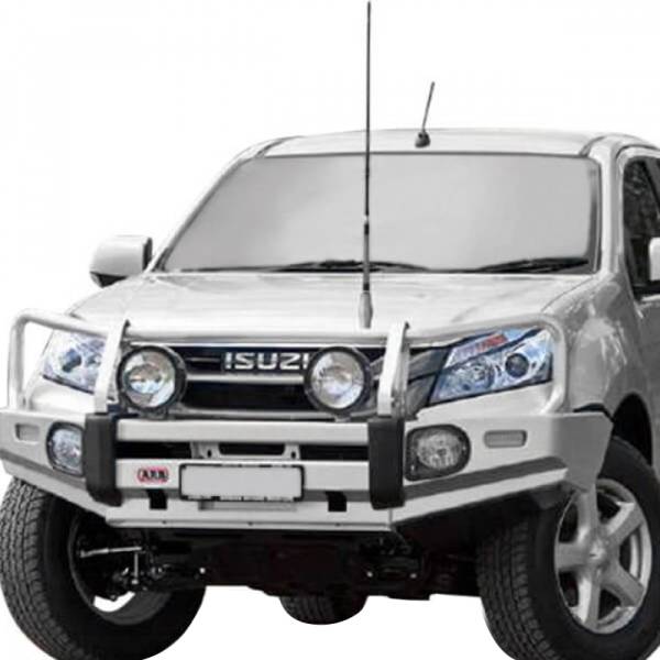 ARB 4x4 Accessories - ARB 3448500 Deluxe Front Bumper with Bull Bar for Isuzu Mu-X 2013-2017