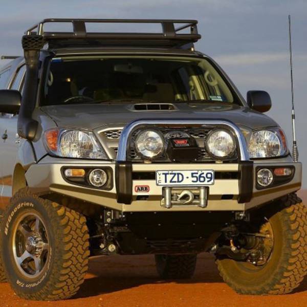 ARB 4x4 Accessories - ARB 3914510 Deluxe Sahara Front Bumper for Toyota Hilux 2005-2011
