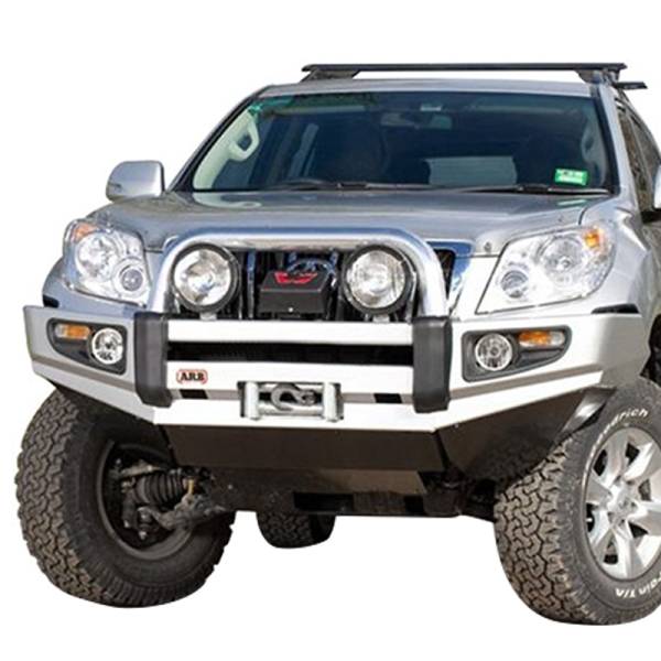 ARB 4x4 Accessories - ARB 3921780 Deluxe Sahara Front Bumper with Bar for Toyota Land Cruiser Prado 2009-2013