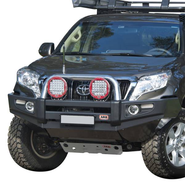 ARB 4x4 Accessories - ARB 3921800 Deluxe Sahara Front Bumper with Bar for Toyota Land Cruiser Prado 2013-2017