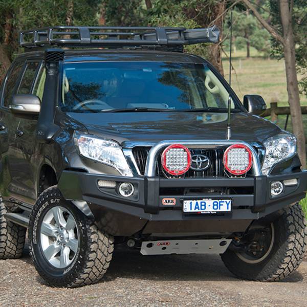 ARB 4x4 Accessories - ARB 3921810 Deluxe Sahara Front Bumper with Bar for Toyota Land Cruiser Prado 2013-2017