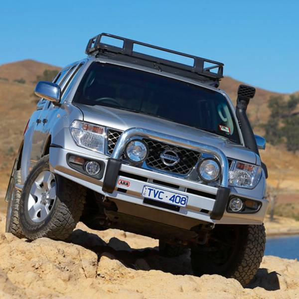 ARB 4x4 Accessories - ARB 3938140 Deluxe Sahara Front Bumper with Bar for Nissan Frontier 2005-2015