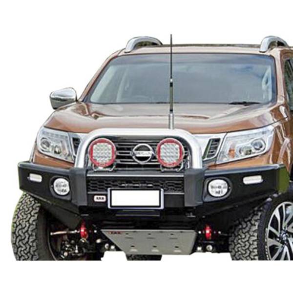 ARB 4x4 Accessories - ARB 3938200 Deluxe Sahara Front Bumper with Bar for Nissan Frontier 2015-2018