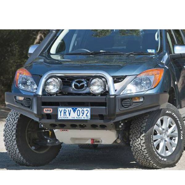 ARB 4x4 Accessories - ARB 3940330 Deluxe Sahara Front Bumper with Bar for Mazda BT50 2008-2011