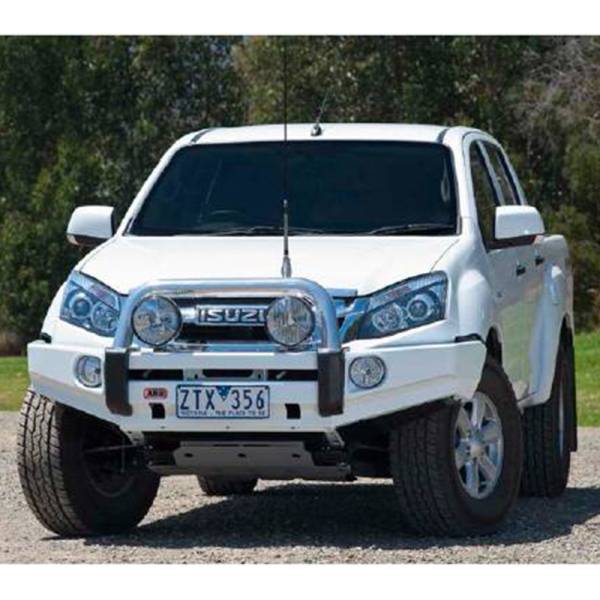 ARB 4x4 Accessories - ARB 3948020 Deluxe Sahara Front Bumper with Bar for Isuzu D-Max 2012-2016