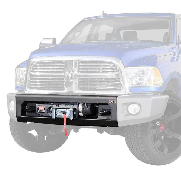 ARB 4x4 Accessories - ARB 5237010 Front Bumper with Modular Bar Center Pan for Dodge Ram 3500 2010-2015