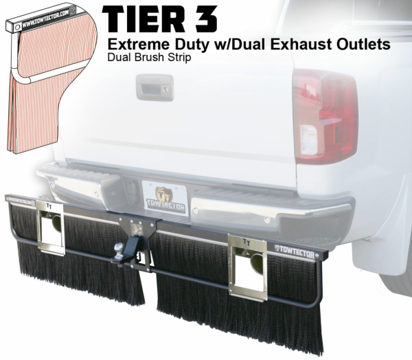 Towtector - Towtector 27820-T3ALDEF Aluminum Brush Strip Mud Flap