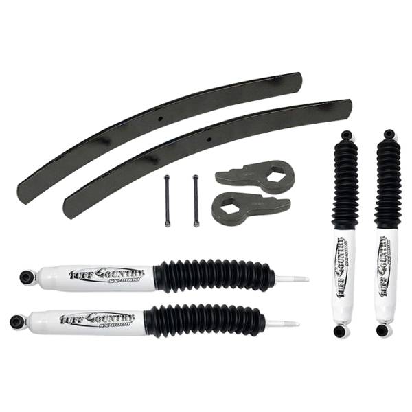 Tuff Country - Tuff Country 12921KN Front/Rear 2" Lift Kit with Shock for GMC Suburban 1988-1998