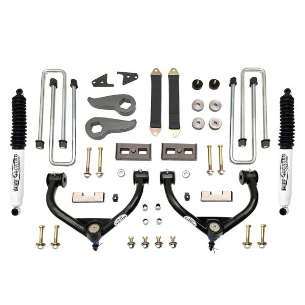 Tuff Country - Tuff Country 13085KN Front/Rear 3.5" Lift Kit Upper Control Arm Kit with Ball Joint for Chevy Silverado 3500 2011-2019