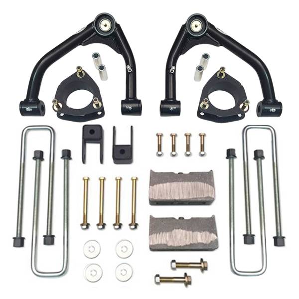 Tuff Country - Tuff Country 14067KN Front/Rear 4" Lift Kit with Uni-Ball Arms for GMC Sierra 1500 2007-2018