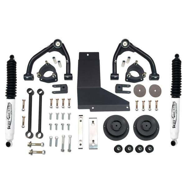 Tuff Country - Tuff Country 14068KN Front/Rear 4" Lift Kit with Uni-Ball Arms for Chevy Suburban 1500 2007-2013
