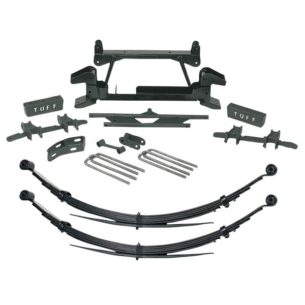 Tuff Country - Tuff Country 14822KN Front/Rear 4" (8 Lug) Lift Kit without Autotrac for Chevy K2500/K3500 1988-1997