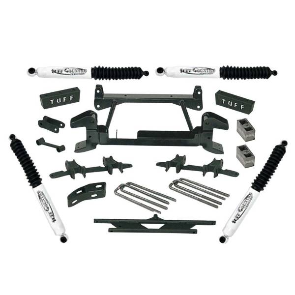 Tuff Country - Tuff Country 14854KN Front/Rear 4" Lift Kit with Shocks for Chevy Suburban 1992-1998