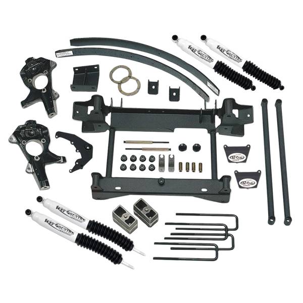 Tuff Country - Tuff Country 14955KN Front/Rear 4" Lift Kit with Knuckles and 1 Piece Sub-Frame for GMC Sierra 1500 1999-2005