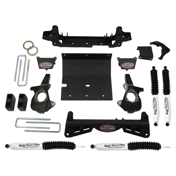 Tuff Country - Tuff Country 14992KN Front/Rear 4" Lift Kit with Knuckles and 3 Piece Sub-Frame for Chevy Silverado 1500 2001-2006