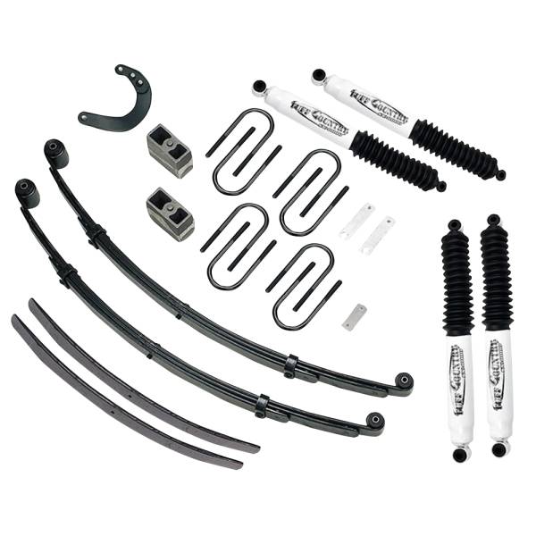 Tuff Country - Tuff Country 16710KN Front/Rear 6" Lift Kit with EZ-Ride Front Springs for Chevy Suburban 1973-1987