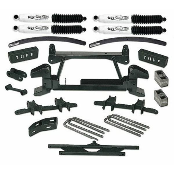 Tuff Country - Tuff Country 16843KN Front/Rear 6" Lift Kit with Upper Control Arm Relocation Brackets for Chevy Tahoe 1994-1998