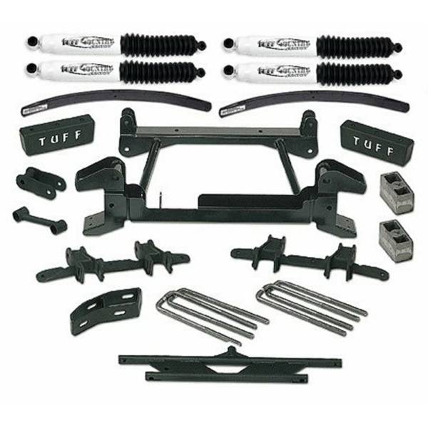 Tuff Country - Tuff Country 16853KN Front/Rear 6" Lift Kit with Upper Control Arm Relocation Brackets for Chevy Suburban 1992-1998