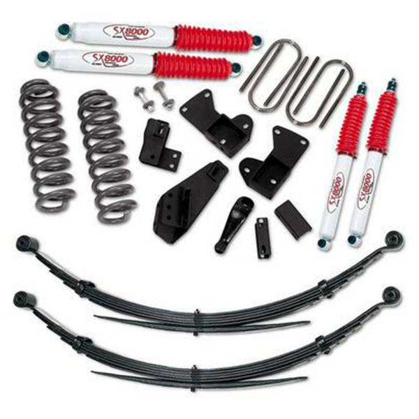 Tuff Country - Tuff Country 24812KN Front/Rear 4" Standard Lift Kit with Front Coil Springs for Ford F-150 1981-1996