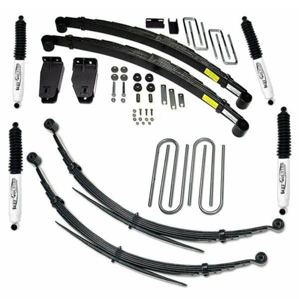 Tuff Country - Tuff Country 24821KN Front/Rear 4" Lift Kit with Rear Blocks and Add-a-Leafs for Ford F-250 1997
