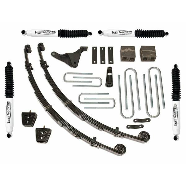 Tuff Country - Tuff Country 24955KN Front/Rear 4" Standard Lift Kit with SX8000 Shocks for Ford F-350 2000-2004