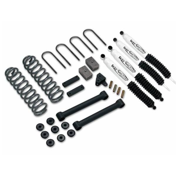 Tuff Country - Tuff Country 43800KN Front/Rear 3.5" EZ-Ride Lift Kit with SX8000 Shocks (Gas) for Jeep Cherokee 1987-2001