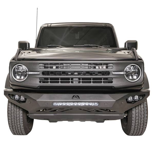 Fab Fours - Fab Fours FB21-D5251-1 Vengeance Front Bumper with Sensor Holes and No Guard for Ford Bronco 2021-2022