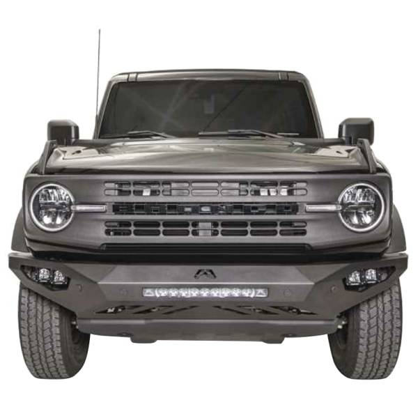 Fab Fours - Fab Fours FB21-D5251-B Vengeance Front Bumper with Sensor Holes and No Guard for Ford Bronco 2021-2022