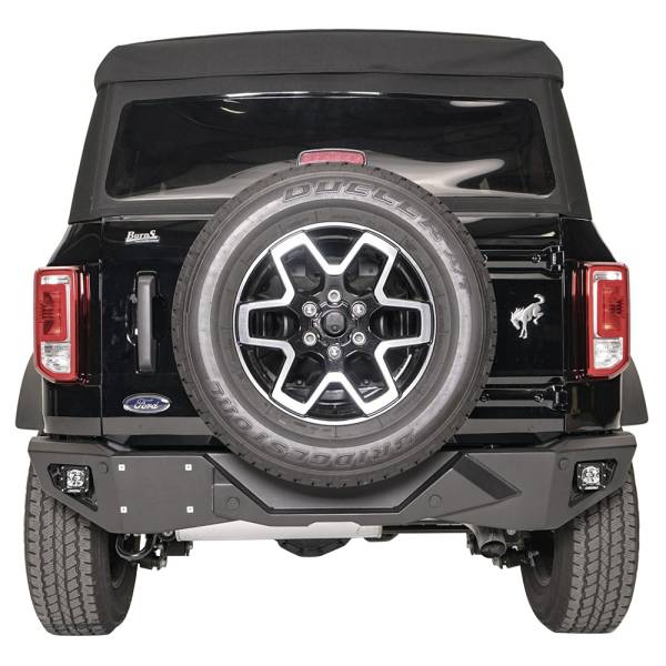 Fab Fours - Fab Fours FB21-E5251-1 Vengeance Rear Replacement Bumper with Sensor Holes for Ford Bronco 2021-2022