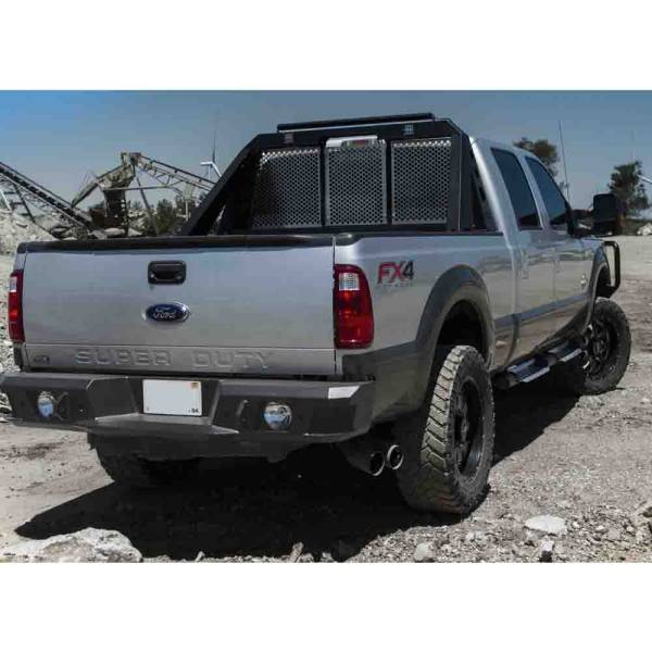 LOD Offroad - LOD Offroad FRB1015 Signature Series Heavy Duty Rear Bumper for Ford F-250/F-350 2011-2016 - Bare Steel