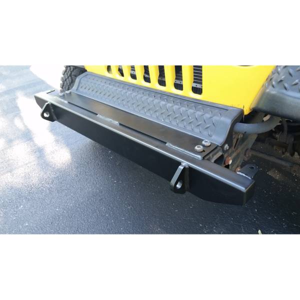 LOD Offroad - LOD Offroad JFB7645 44" Front Bumper with 2" Hitch Receiver for Jeep CJ7 1976-1986 - Bare Steel