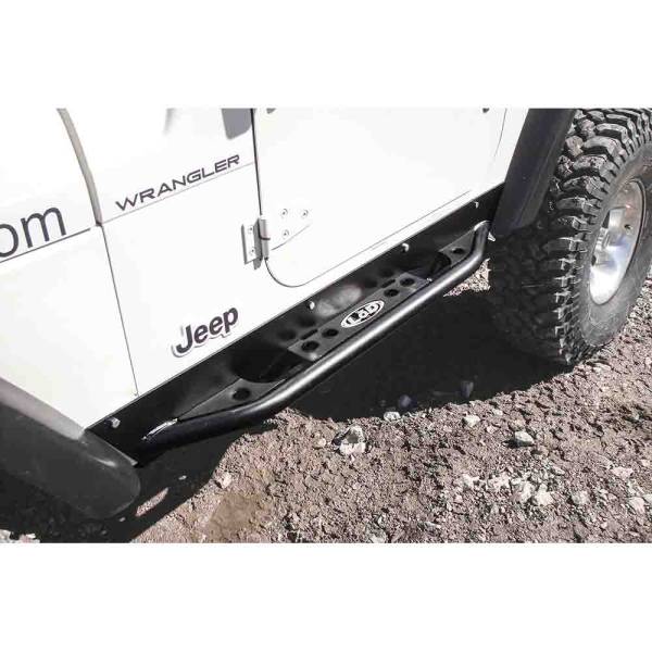 LOD Offroad - LOD Offroad JRS9600 Signature Rock Sliders for Jeep Wrangler TJ 1996-2006 - Bare Steel